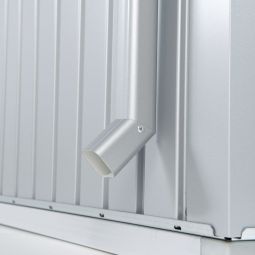 Biohort Regenfallrohr-Set Gerätehaus HighLine silber-metallic 3