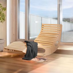 weka Wellnessliege für Sauna mit 3