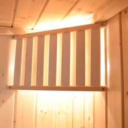 weka Sauna-Leuchten-Set Holzblendeschirm mit Keramikfassung 3