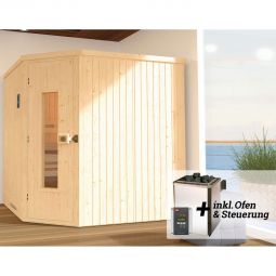 weka Elementsauna VARBERG Sparset natur 6