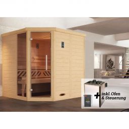 weka Premium Massivholz Elementsauna KEMI 4