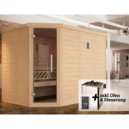 weka Premium Massivholz Elementsauna KEMI 5