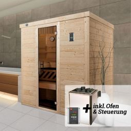 weka Premium Massivholz Elementsauna KEMI 3