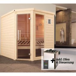 weka Premium Massivholz Sauna TURKU 5