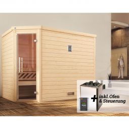 weka Premium Massivholz Sauna TURKU 9