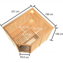 Karibu Woodfeeling Sauna Horna 5