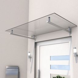 gutta Edelstahlvordach HD 100cm Tiefe 5