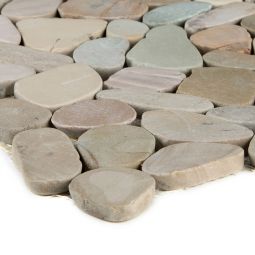 Wellker Natursteinmosaik Flusskiesel Toscana Mix 3