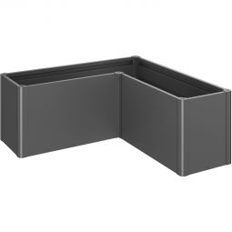 Biohort Pflanzbeet Belvedere L-Form dunkelgrau-metallic 3