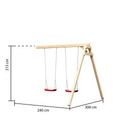 AKUBI Schaukelanbau Doppelschaukel 3