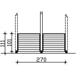 Skan Holz Brüstung für Pavillon 3