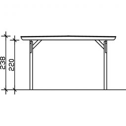 Skan Holz Einzelcarport Odenwald Eiche 5