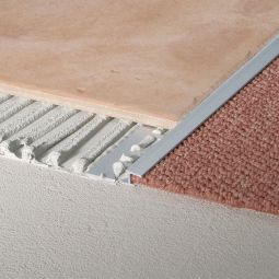 BLANKE Fliesenschiene Teppichübergangsprofil Aluminium silberfarben 5
