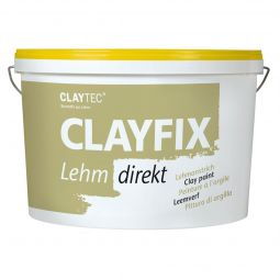 CLAYTEC Lehmfarbe CLAYFIX Lehm-Anstrich Umbra-Natur 3