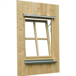 Skan Holz Einzelfenster Schiefergrau für 3
