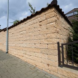 EHL Gartenmauer Mauersystem BossAntik sandstein-gelb 5