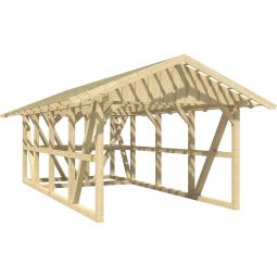 Skan Holz Einzelcarport Schwarzwald mit 6