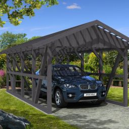 Skan Holz Einzelcarport Schwarzwald mit 6
