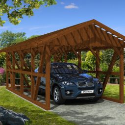 Skan Holz Einzelcarport Schwarzwald mit 7