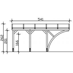 SKAN HOLZ Carport Eifel mit 8
