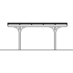 Skan Holz Doppelcarport Odenwald Weiß 4