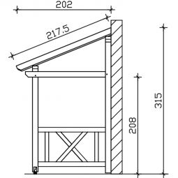 Skan Holz Vordach Paderborn Dach 7
