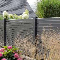 TraumGarten Gartenzaun SYSTEM Rhombus anthrazit 10