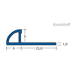 BLANKE Fliesenschiene Viertelkreis-Profil Kunststoff Weiß 3