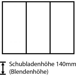 Wellker Schubladeneinteilung Werkzeugwagen WDH 4