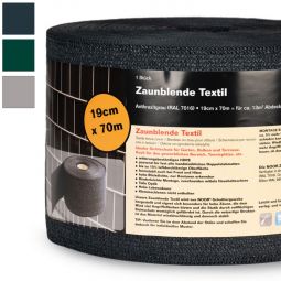 NOOR Sichtschutzstreifen Doppelstabzaun Textil anthrazit 5