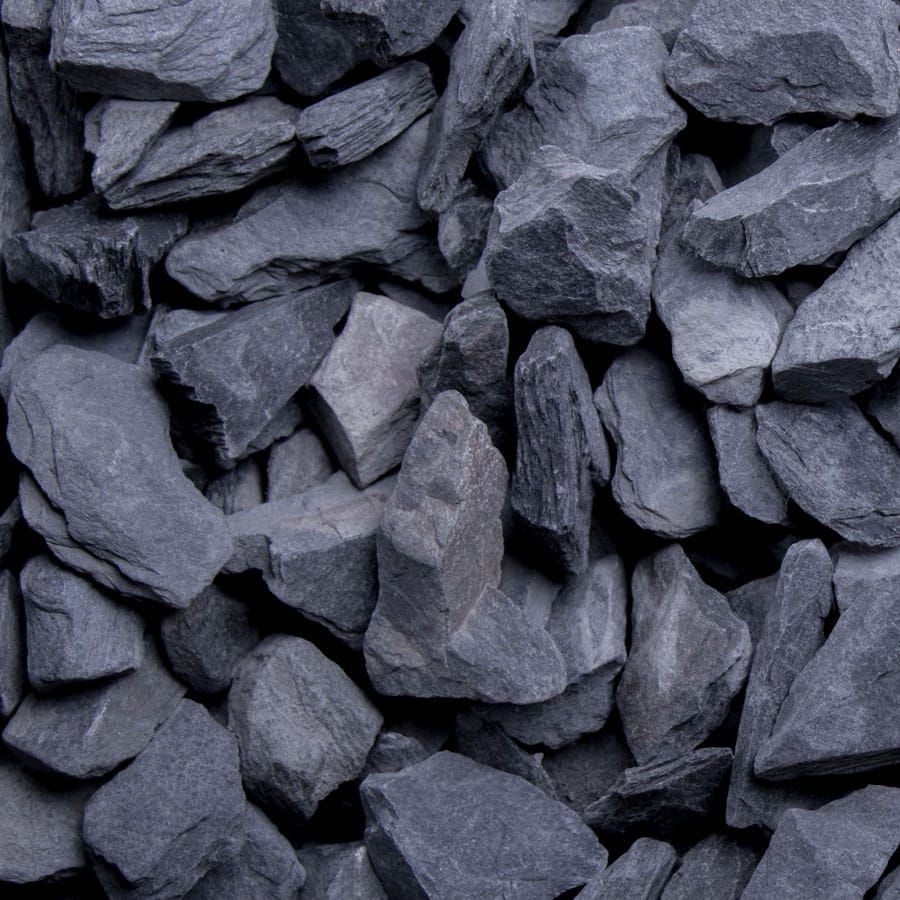 €0,24/KG Canadian Slate Schwarz Bruchstein 60-180mm 1000KG Versandkostenfrei 