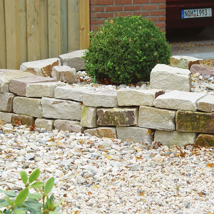 7 PALETTEN BRUCHSTEINE SANDSTEIN BEIGE/GELB 