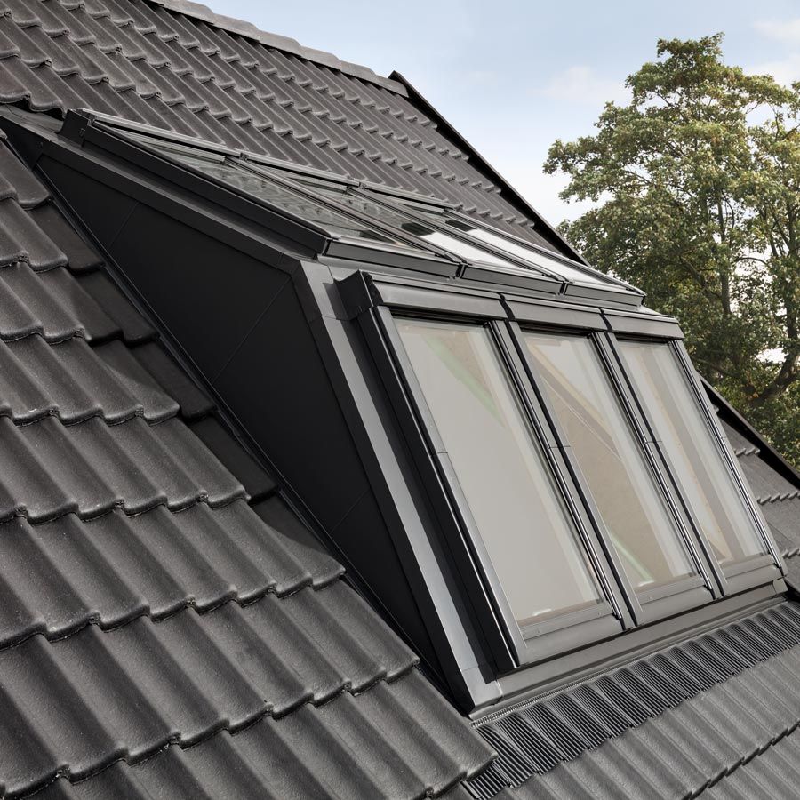 VELUX Dachfenster Lichtlösung PANORAMA Kunststoff THERMO weiß 2x2 Fenster