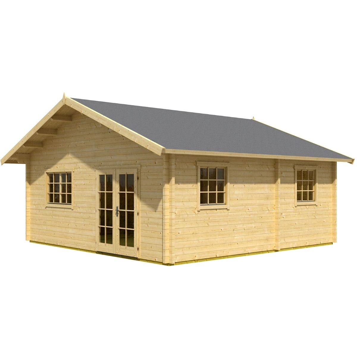 weka Gartenhaus Weekendhaus 703 mit 2 Etagen und 3 Räumen