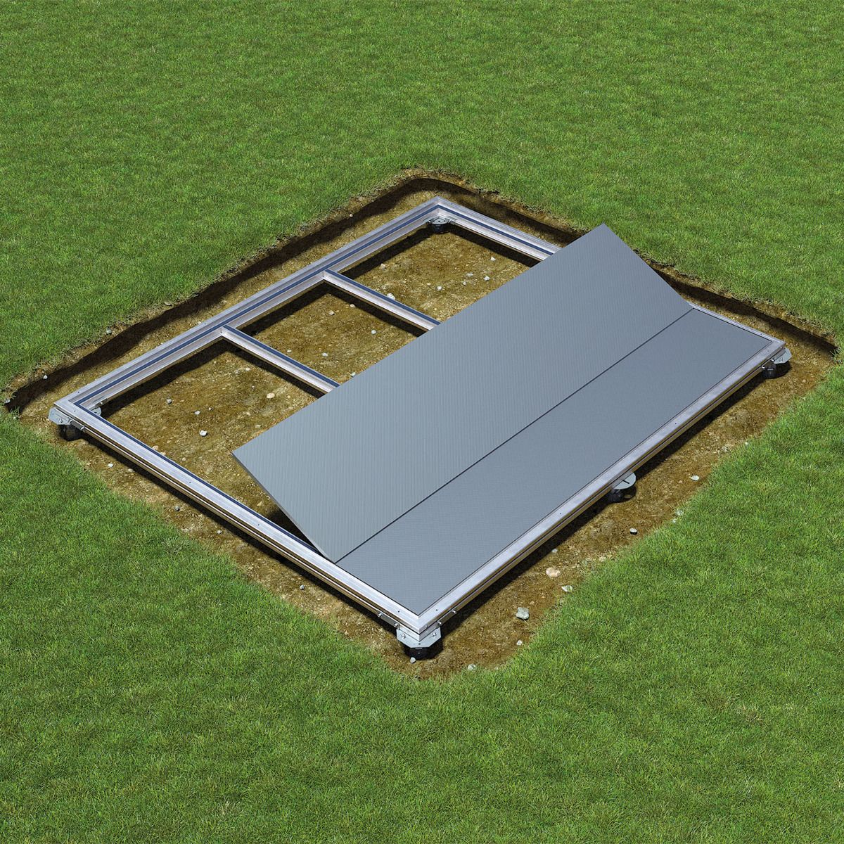Biohort SmartBase PLUS für Gerätehäuser und Geräteschränke
