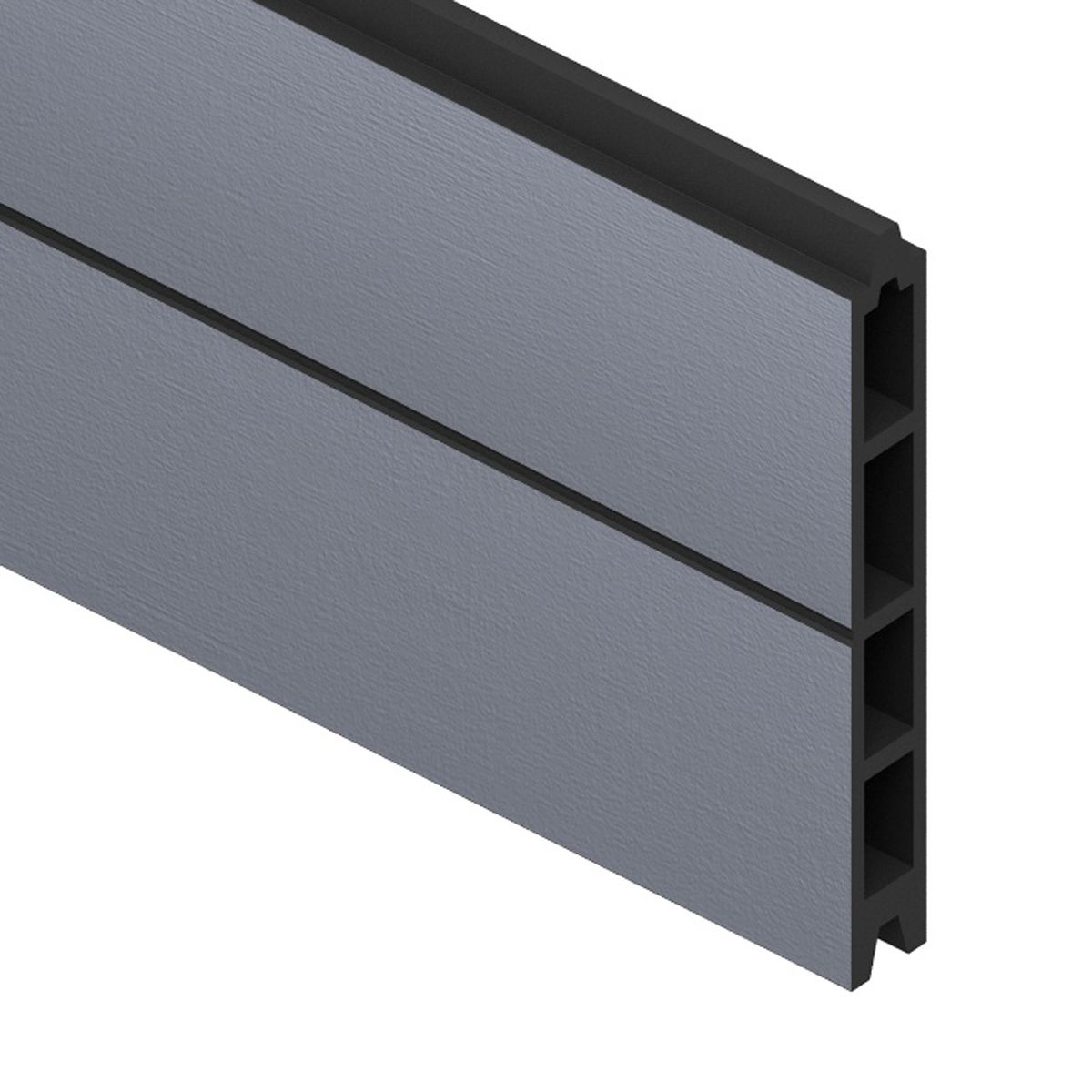 TraumGarten Sichtschutzzaun SYSTEM WPC CLASSIC ZaunfeldSet Anthrazit