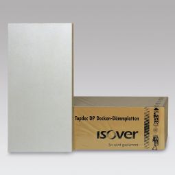 Isover Dämmplatte Topdec DP 3 Steinwolle 1188x588 mm naturweiß, leicht gewellt