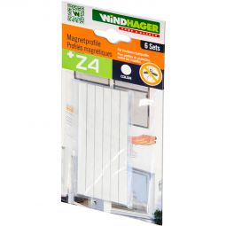 Windhager Insektenschutz Magnetprofile Magnetschliesser Weiß geeignet für Fenster und Türen der Linie PLUS und EXPERT
