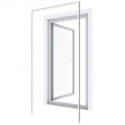 Windhager Insektenschutz Expert Montagerahmen 125x245 cm Weiß für Rahmentüren bis zu den Maßen 120 × 240 cm