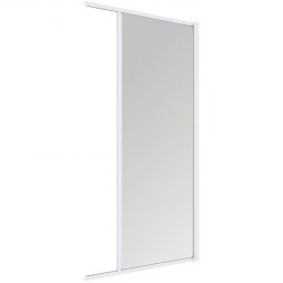 Windhager Insektenschutz Rollo Tür 140x225 cm Weiß Seitlich einrollbare Türlösung mit Rückschlagsicherung und Bürste
