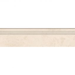 Wellker Trittstufe Simply Fossil Ivory glasiert 30x120 cm Stärke 9 mm verschiedene Oberflächenbehandlungen, auch als Muster erhältlich