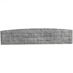 Beckers Betonzaun Standard Bogen-Motiv Romania 200x45x3,5 cm grau 3 Motive stehen zur Auswahl