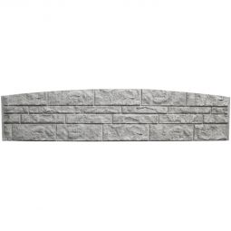 Beckers Betonzaun Standard Bogen-Motiv Fels 200x45x3,5 cm grau 3 Motive stehen zur Auswahl