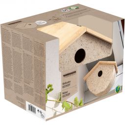 Windhager Nistkasten Recovery Vogelhaus Brutkasten hergestellt aus landwirtschaftlichen Abfallprodukten
