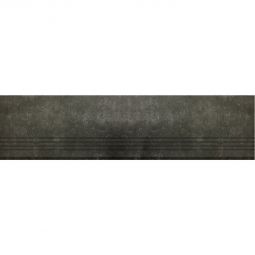 Wellker Trittstufe Simply Beton Black glasiert matt rektifiziert 30x120 cm Stärke 9 mm auch als Muster erhältlich