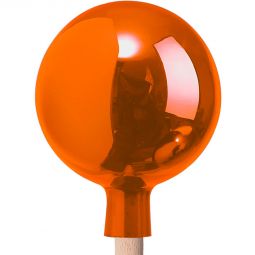 Windhager Rosenkugel mundgeblasen verspiegelt orange jede Kugel ein Einzelstück - mundgeblasen