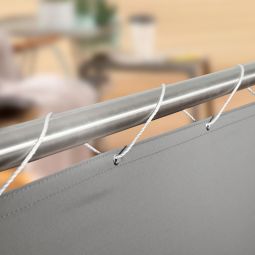 Windhager Balkonblende Malta silber grau 90x500 cm Sichschutz Rolle Grammatur 180 g/m², aus 100% Polyester, UV-beständig