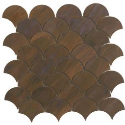 Metallmosaik Kupfer T02 (Fächer) 29x30 cm Mosaikfliesen auch als Muster erhältlich