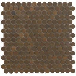 Metallmosaik Kupfer T04 (Knopf) 30x30 cm Mosaikfliesen auch als Muster erhältlich