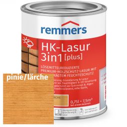 Remmers HK-Lasur 3in1 plus pinie/lärche RC-260 Schnelltrocknende Premium-Lasur, lösemittelarm & stark im Feuchteschutz